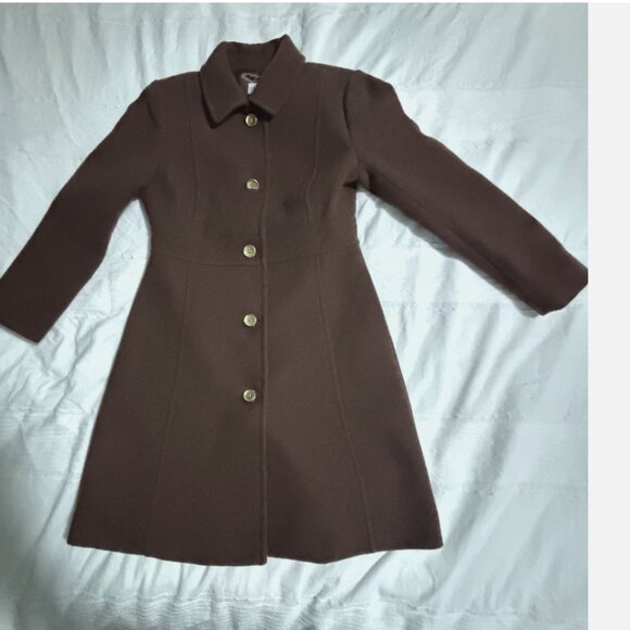 J. Crew Wool-Blend Lined Lady Day Coat Long Sleeve Brown Size 6P NWT *READ - Picture 16 of 16